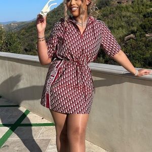 Dior Oblique Monogram Short Hooded Dress